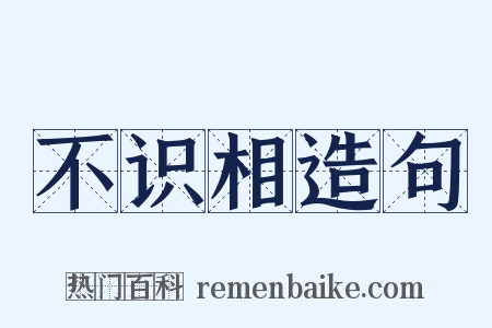 不识相造句是什么意思的图片